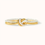 Two Tone Love Knot Ring
