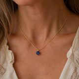 Round Solitaire Pendant Necklace