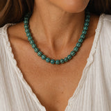 Trendy Pumpkin Beads Necklace