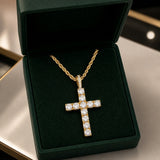 Classic Diamond Cross Necklace