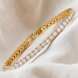 Tennis Eternity Gold Bracelet