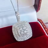 Elegant Square Zirconia Necklace