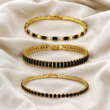 Onyx Crystal Bracelet Set