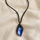 Mystical Blue Flash Labradorite Necklace