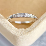 White Gold Micro Pave Zirconia Ring