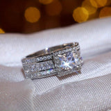 Princess Halo Baguette Statement Ring