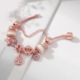 Rose Dream catcher Bracelet with Charms Included