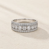 Chunky Paved Zirconia Ring