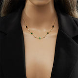 Royal Emerald Pendant Necklace