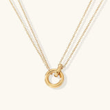 Dazzling Necklace With Ring Accent