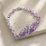 Infinity Leaf Silver Bracelet