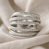 Layered Zirconia Cross Ring