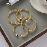 Vintage Gold Adjustable Stone Bracelet