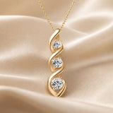 White Gold Infinity Zirconia Necklace
