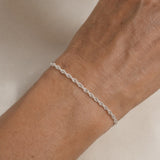 Contemporary Chain Silver Bracelet
