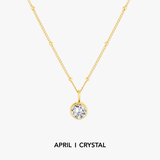 Luminous Circle Gemstone Necklace