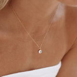 Luminous Circle Gemstone Necklace