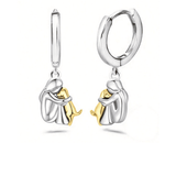 Hug Pendant Necklace + Free Earrings