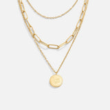 Janie Layered Coin Pendant Necklace
