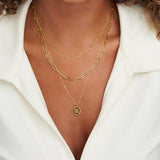 Janie Layered Coin Pendant Necklace