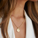 Sun Pendant Necklace in Silver or Gold