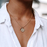 Sun Pendant Necklace in Silver or Gold