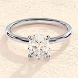 Oval Solitaire Classic Ring