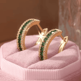 Elegant Emerald Glow Earrings