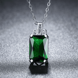 Emerald Baguette City Necklace