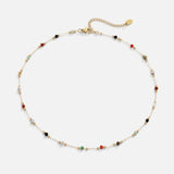 Aria Colorful Gemstone Necklace