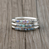 Azure Stone Silver Ring