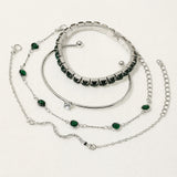 Vintage Emerald Bracelet Set