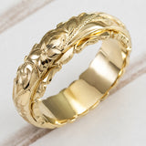 Antique Gold Flower Ring