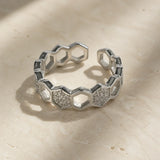 Verona Link Chain Adjustable Ring