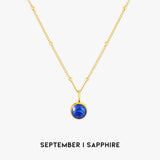 Luminous Circle Gemstone Necklace